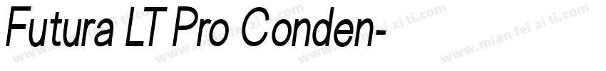 Futura LT Pro Conden字体转换